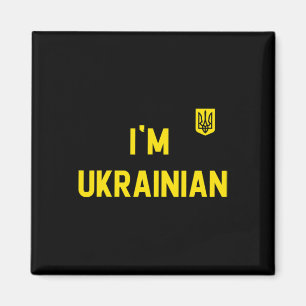 Imán Soy ucraniano Zelensky Ucrania Patriótico Orgullos