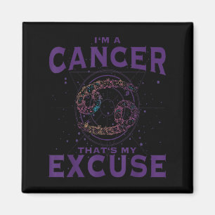 Imán Soy Un Cáncer Rótulo Zodiaco Crab Gráfico Horosco