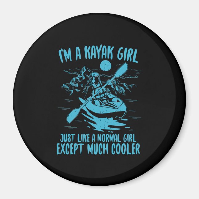 Imán Soy Un Chica Kayak (Frente)