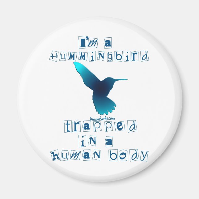 Imán Soy un colibrí (Frente)