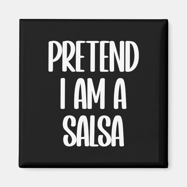 Imán Soy un disfraz de Salsa Halloween (Frente)