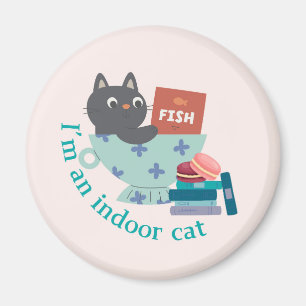 Imán Soy un gato cubierto gracioso