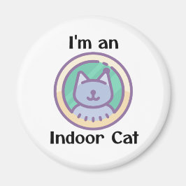 Imán Soy un gato de interior