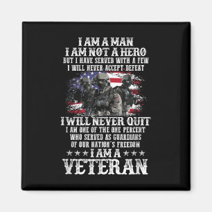Imán Soy Un Hombre No Soy Héroe Soy Un Veterano Día Nos