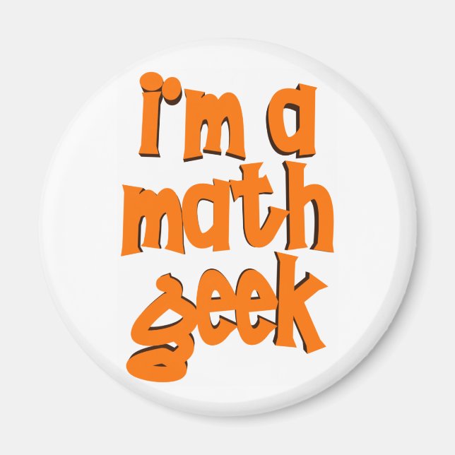 IMÁN SOY UN MATH GEEK MAGNET (Frente)