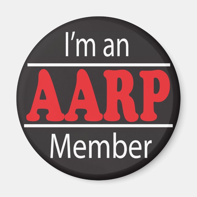 Imán Soy un miembro de la AARP - Divertido (Frente)