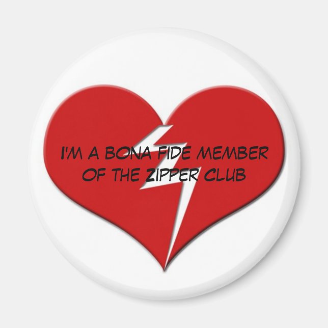 Imán Soy un miembro honorable del Zipper Club (Frente)