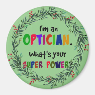 Imán Soy un óptico, humor de Navidades
