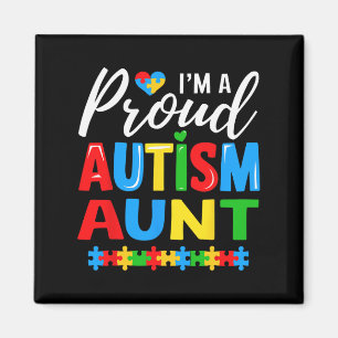 Imán Soy Un Orgulloso Autismo Tía Conciencia Pieza De R