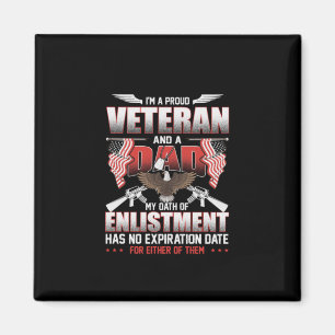 Imán Soy un orgulloso veterano y un papá Ejército Pat
