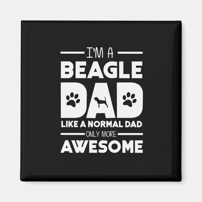 Imán Soy un papá beagle más asombroso (Frente)