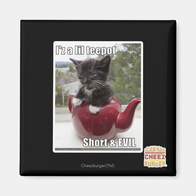 Imán Soy un pequeño teepot (Frente)