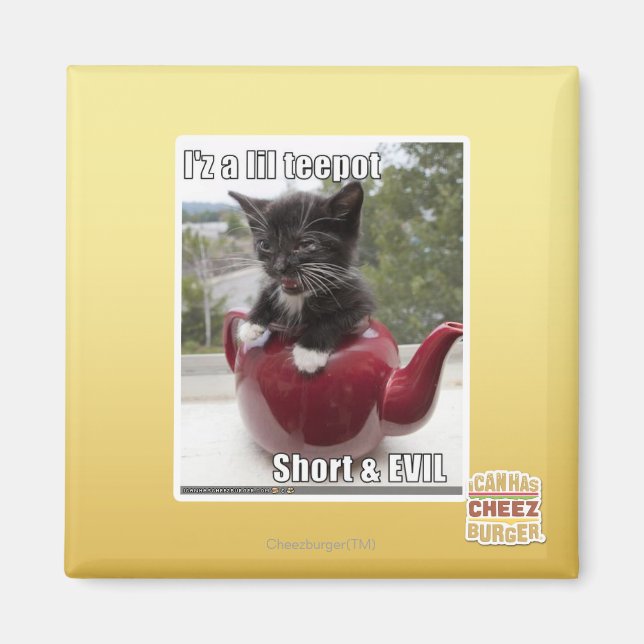 Imán Soy un pequeño teepot (Frente)