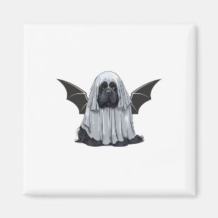 Imán Soy Un Perro Fantasma. Perro Cuto Vestido Como Sal