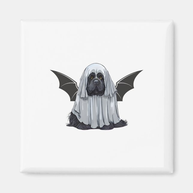 Imán Soy Un Perro Fantasma. Perro Cuto Vestido Como Sal (Frente)