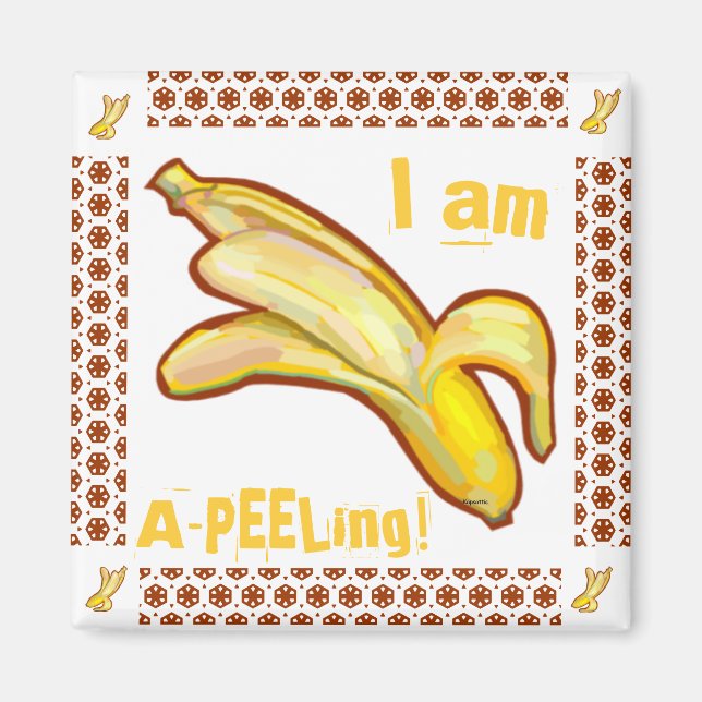 Imán Soy un plátano A-Peeling (Frente)