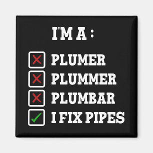 Imán Soy un Plummer Plummer Plumbar Handyman Pipes Fixe