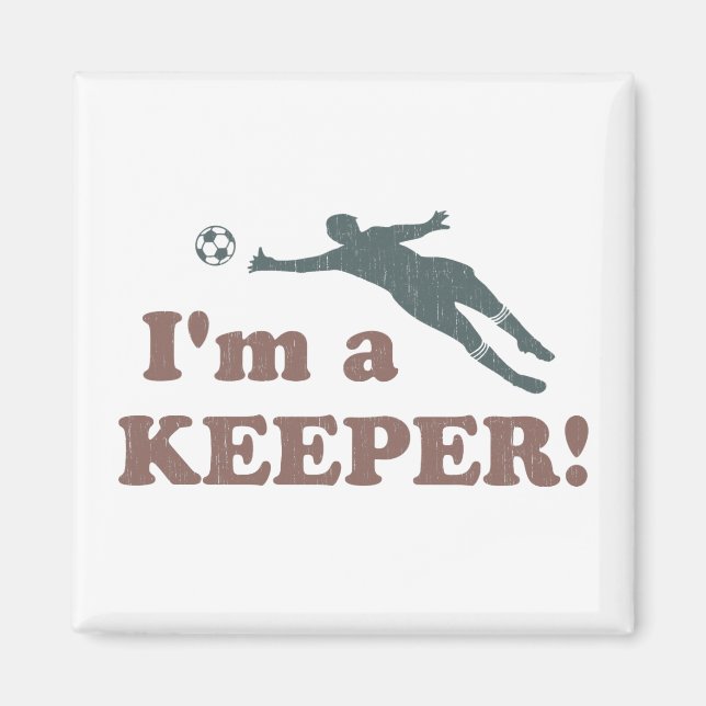 Imán Soy un portero de fútbol de Keeper (Frente)