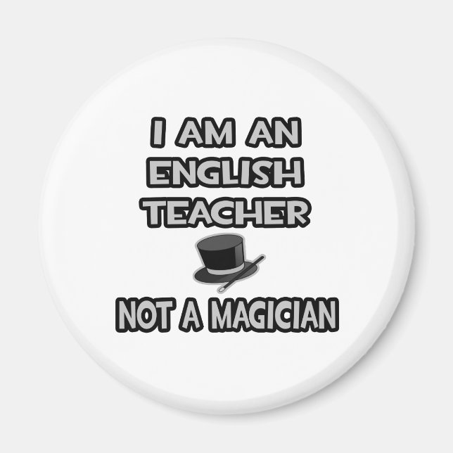 Imán Soy Un Profesor De Inglés... No es un mago (Frente)