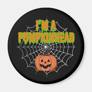 Imán Soy un Pumpkinhead con Spiderweb