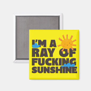 Imán Soy Un Rayo De Sol Brillante Divertido