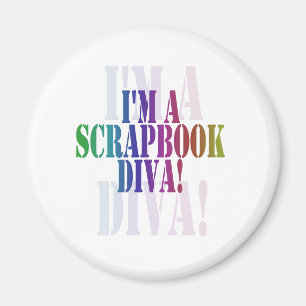 Imán Soy un sindicato de scrapbook diva ocho union+ocho