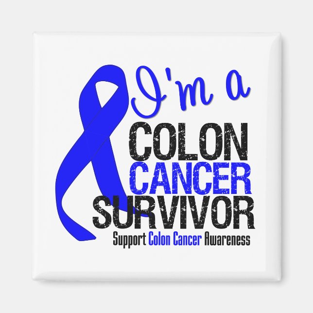 Imán Soy un sobreviviente de cáncer de colon (Frente)