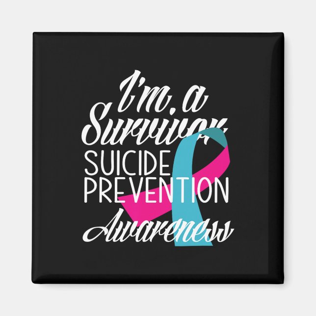 Imán Soy un sobreviviente de conciencia suicida (Frente)