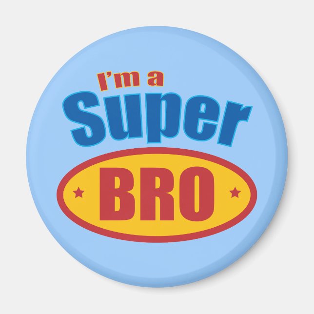 Imán Soy un Super Hermano Hermano Hermoso (Frente)