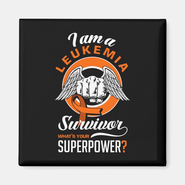 Imán Soy un superviviente de leucemia Leucemia Sensibil (Frente)