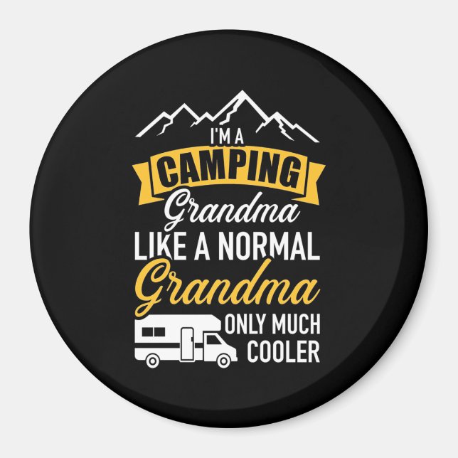 Imán Soy Una Abuela De Camping (Frente)