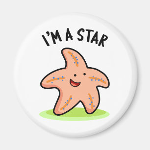 Imán Soy una estrella divertida de Starfish Pun