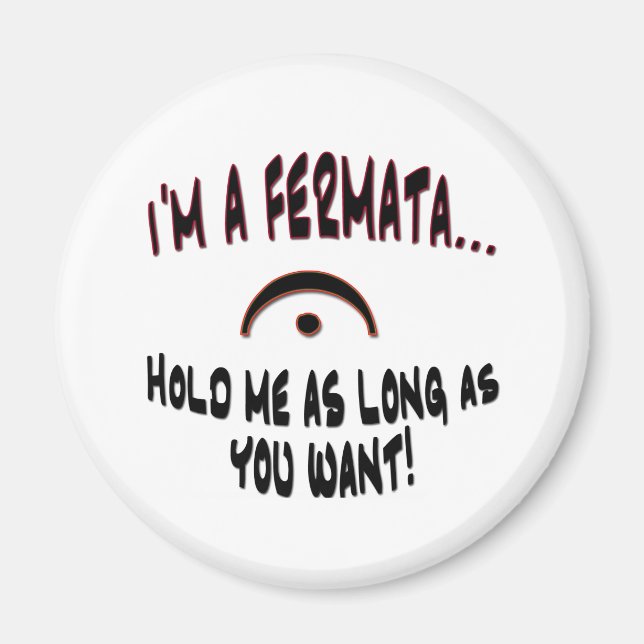 Imán Soy una Fermata. (Frente)