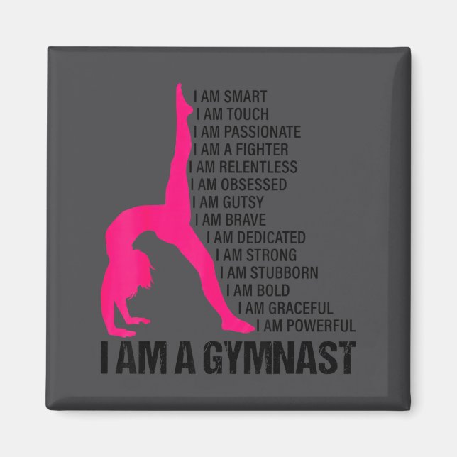 Imán Soy una gimnasta  (Frente)