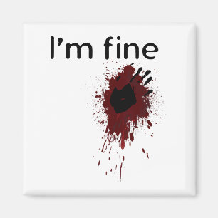 Imán Soy una mancha de sangre fina y una sala de impres