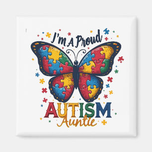 Imán Soy una orgullosa tía de autismo concientización s