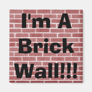 Imán ¡Soy una pared de ladrillo!!!