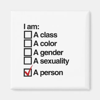 Imán Soy una persona - no discriminación