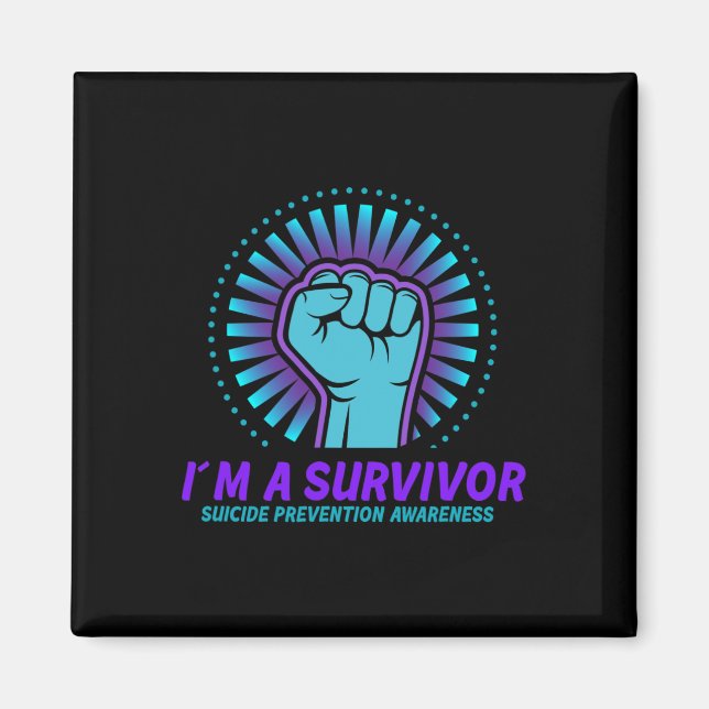 Imán Soy una superviviente de la prevención del suicidi (Frente)