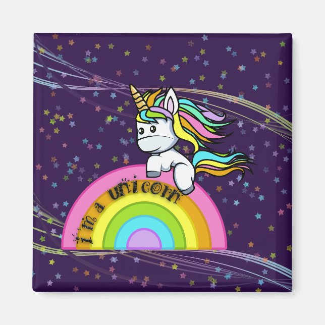 Imán Soy unicornio - Magnet (Frente)