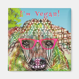 Imán Soy Vegan Cow Awareness Magnet