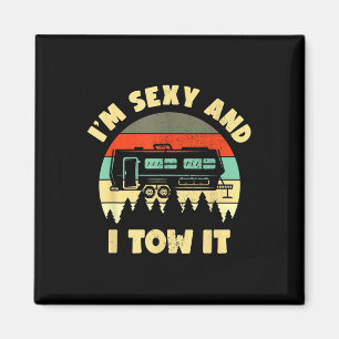Imán Soy Y y lo remolco, caravana camping rv remolque,