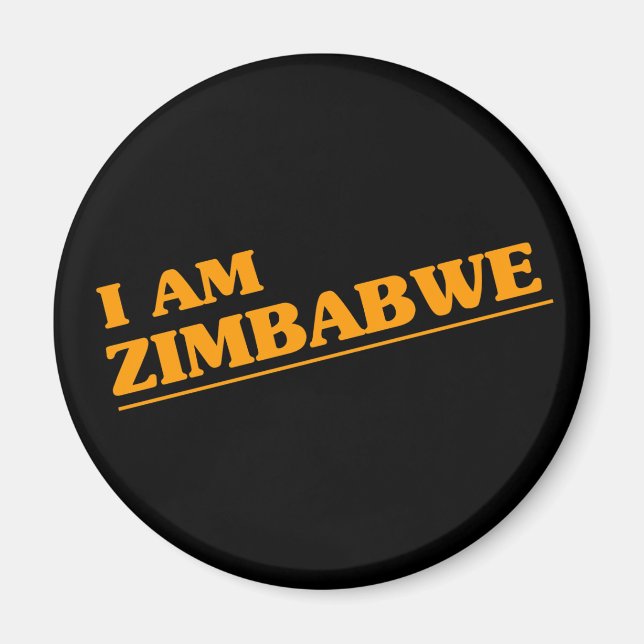 Imán Soy Zimbabue (Frente)