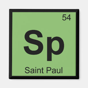 Imán SP - Tabla periódica de la química de Saint Paul