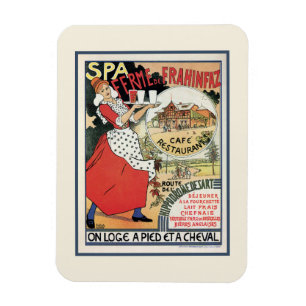 Imán Spa Bélgica 1894 Café Restaurant Frahinfaz ad