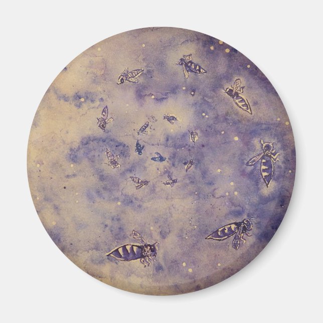 Imán Space Bees Magnet (Frente)