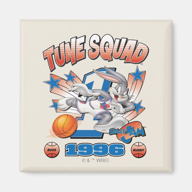 Imán SPACE JAM™ BUGS BUNNY™ #1 Basketball Graphic (Frente)