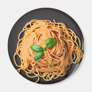 Imán Spaghetti and Basil Food Plate
