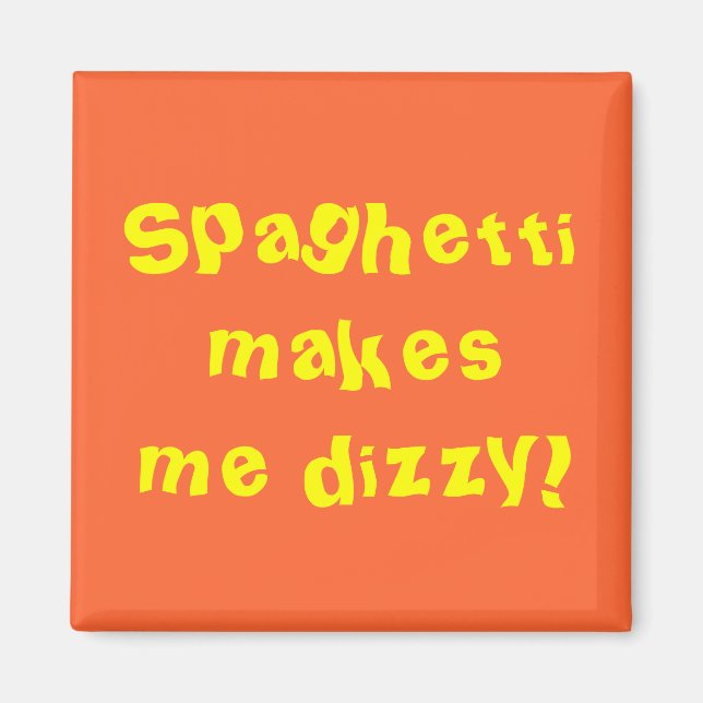 Imán ¡Spaghetti me marea! (Frente)