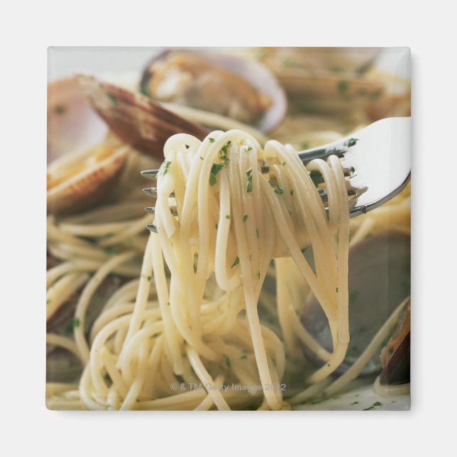 Imán Spaghetti Vongole Bianco (Frente)